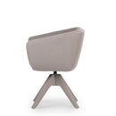 Arca Swivel Armchair w/Wooden Base