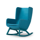 Arca Lounge High Back Chair w/Wood Base