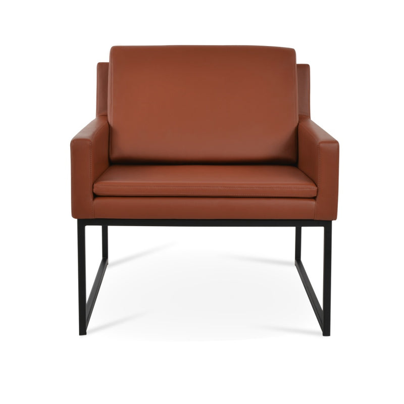 Nova Black Sled Armchair