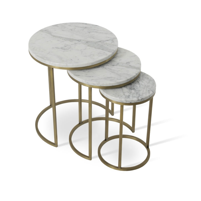 Alexy Marble Nesting End Table