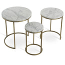 Alexy Marble Nesting End Table