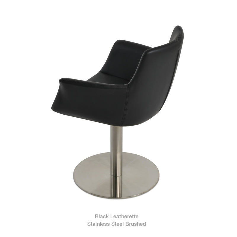 Bottega Arm Round Swivel Chair