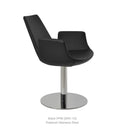 Eiffel Arm Round Swivel Chair