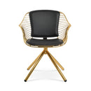 Zebra Stick Swivel Armchair