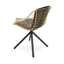 Zebra Stick Swivel Armchair