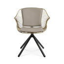 Zebra Stick Swivel Armchair