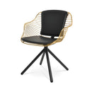 Zebra Stick Swivel Armchair