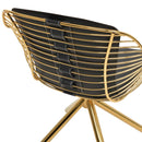 Zebra Stick Swivel Armchair