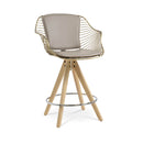 Zebra Pyramid Swivel Stools