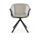 Zebra Stick Swivel Armchair