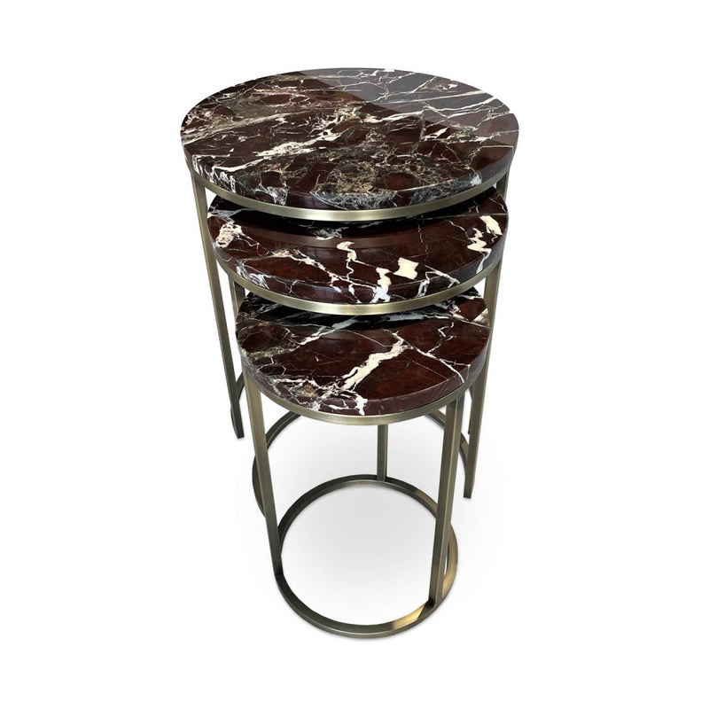 Alexy Marble Nesting End Table