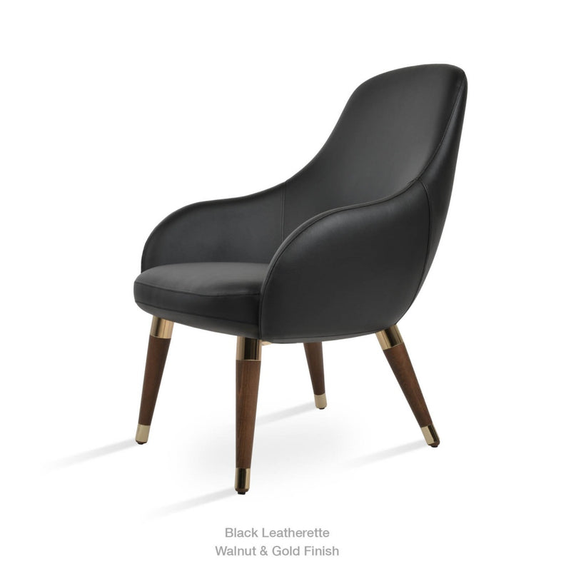 Gazel Arm Lounge Wood Chair