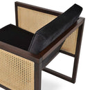 Cube Wood Wicker Lounge Chair