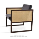 Cube Wood Wicker Lounge Chair