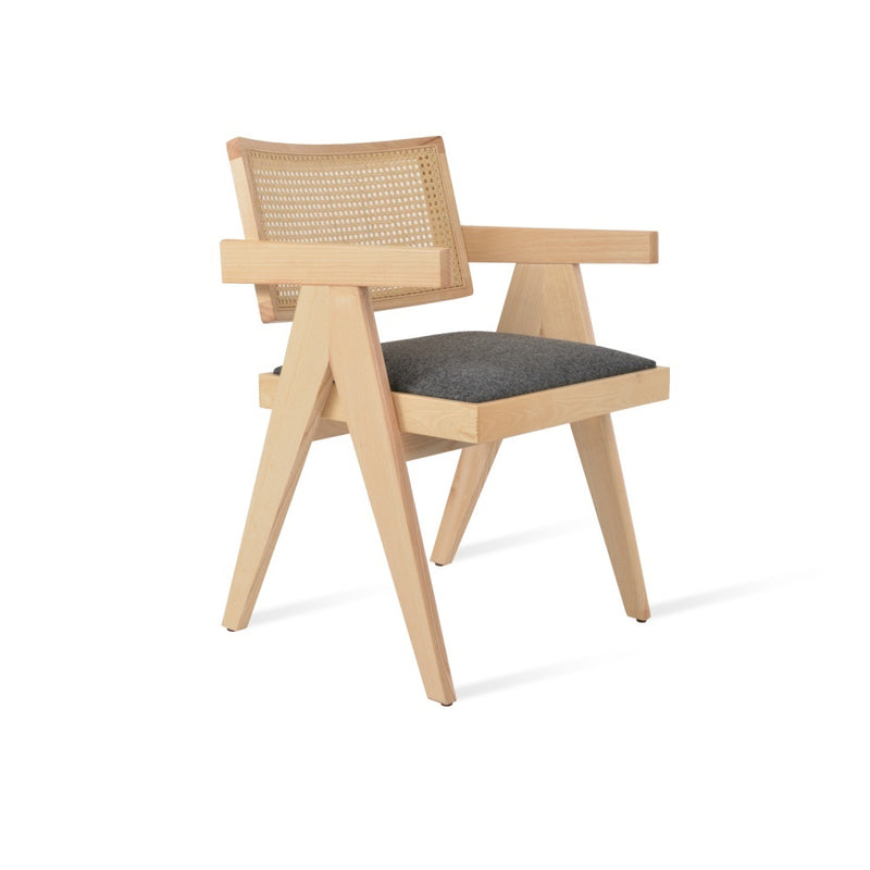 Pierre J Arm Half Wicker Dining Chair