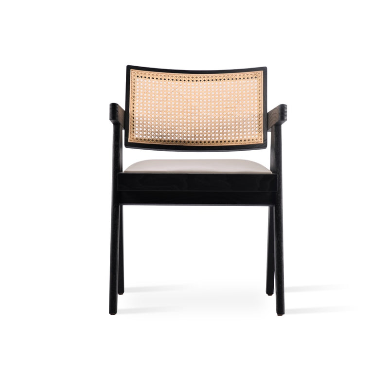 Pierre J Arm Half Wicker Dining Chair