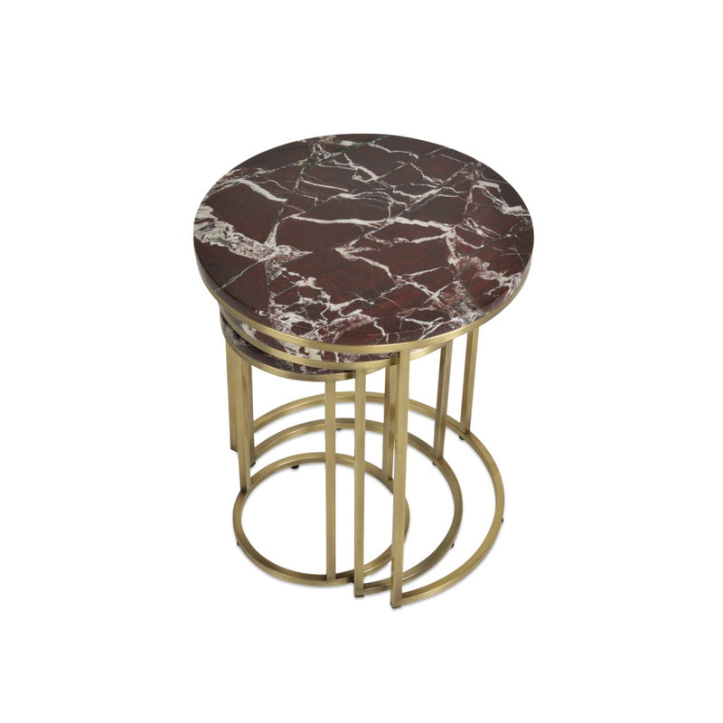 Alexy Marble Nesting End Table
