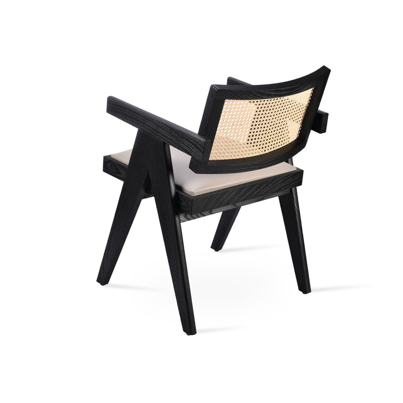 Pierre J Arm Half Wicker Dining Chair