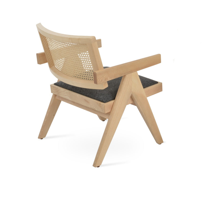 Pierre J Lounge Half Wicker Armchair