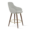 Gazel Arm Wood Stool