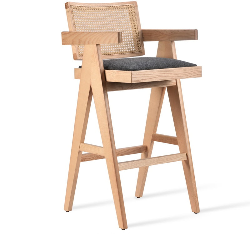 Pierre J Stools Half Wicker