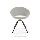 Crescent Carrot Swivel Chair