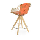 Zebra Pyramid Swivel Stools