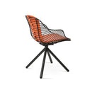Zebra Stick Swivel Armchair