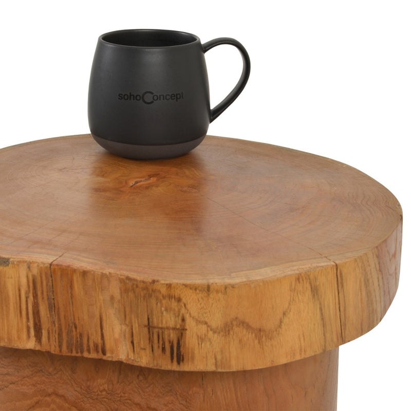 Earth Pillar Teak Side Table