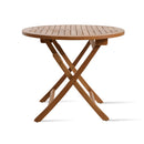 Pamela Teak Folding Round Dining Table