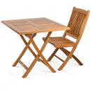 Pamela Teak Folding Square Dining Table