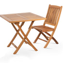 Pamela Teak Folding Square Dining Table