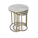 Alexy Marble Nesting End Table