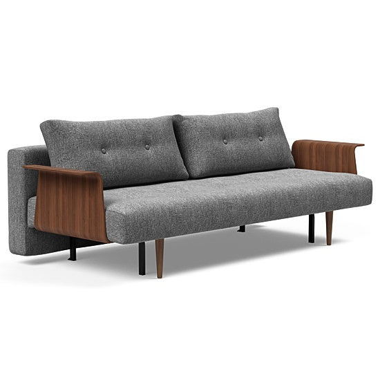 Recast Plus Sofa Bed Dark Styletto With Arms