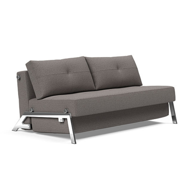 Cubed Queen Size Sofa Bed With Chrome Legs