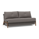 Cubed Queen Size Sofa Bed With Dark Wood Legs