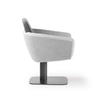 Arca Lounge Mid  Back Swivel Chair w/Metal Plate