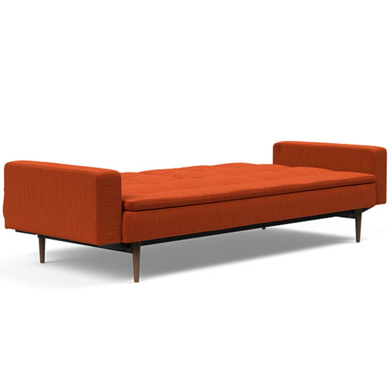 Dublexo Styletto Sofa Bed Dark Wood With Arms