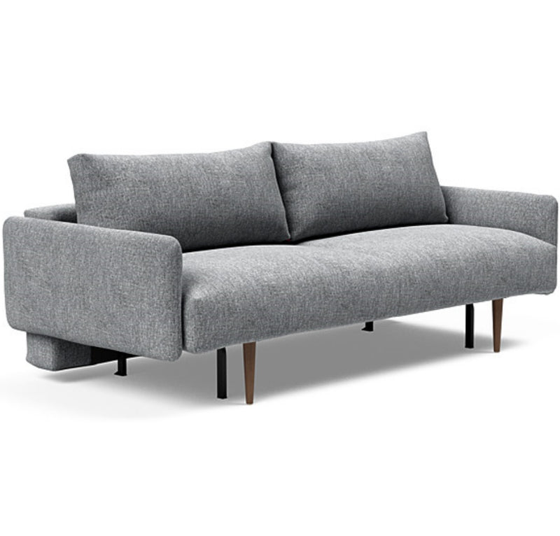 Frode Dark Styletto Sofa Bed Upholstered Arms