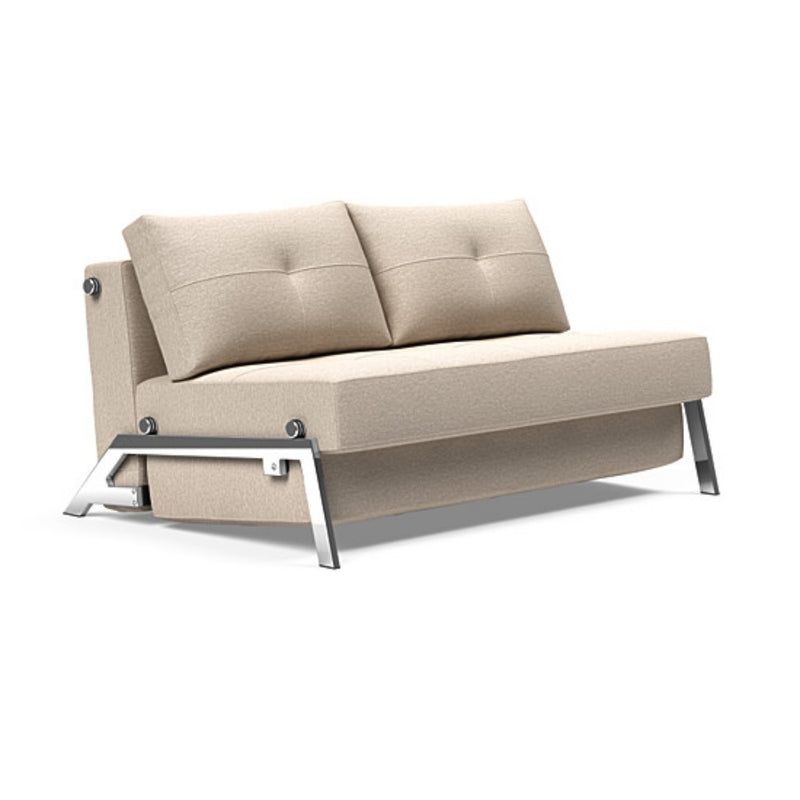 Cubed Full Size Sofa Bed With Chrome Legs