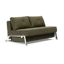 Cubed Full Size Sofa Bed With Chrome Legs