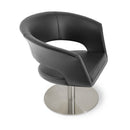 Buy Curvy Wide Round Swivel Base Lounge Chair | 212Concept