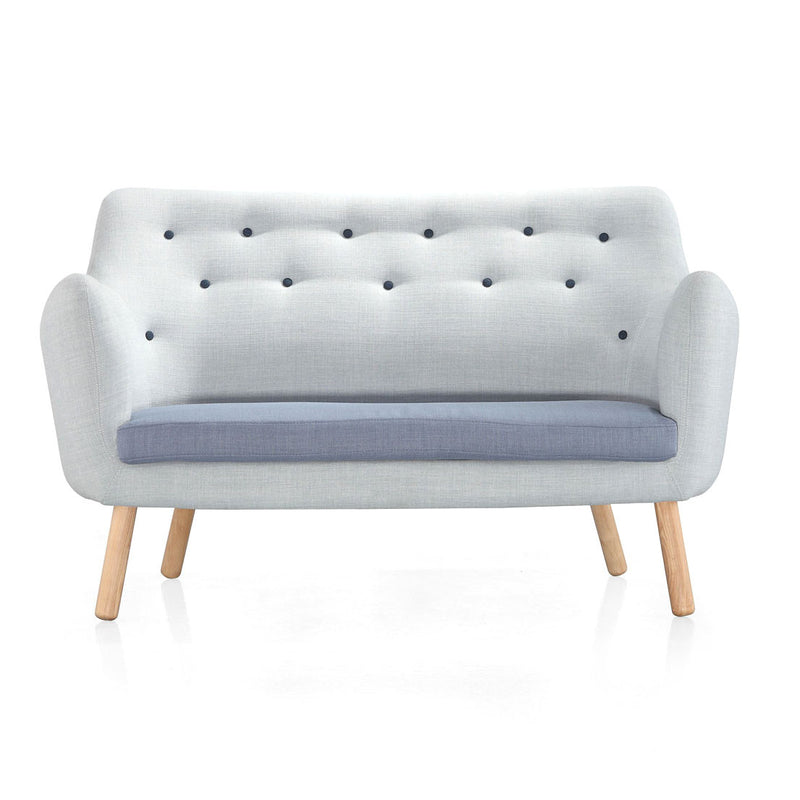 Buy Button Tufting Wood Legged Loveseat For Small Living Spaces | 212Concept