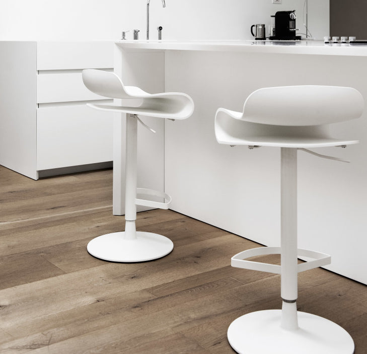 Buy Heat-Resistant Adjustable Height White Stool | 212Concept