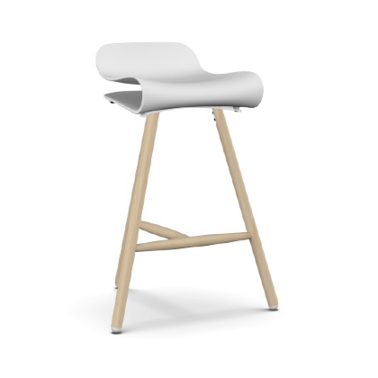 BCN Wood Base Counter Stool - Pack of 4