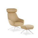 Lamy Swivel Metal Lounge Chair