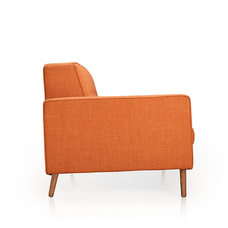 Buy Mid-Century Modern Button Tufting Orange Sofa | 212Concept
