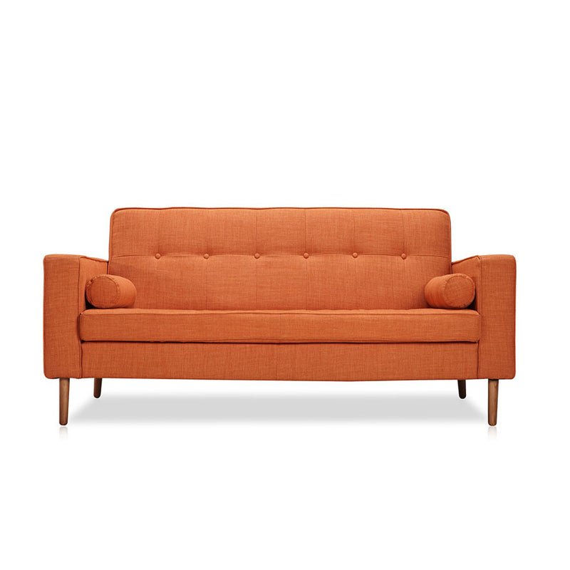 Buy Mid-Century Modern Button Tufting Orange Sofa | 212Concept