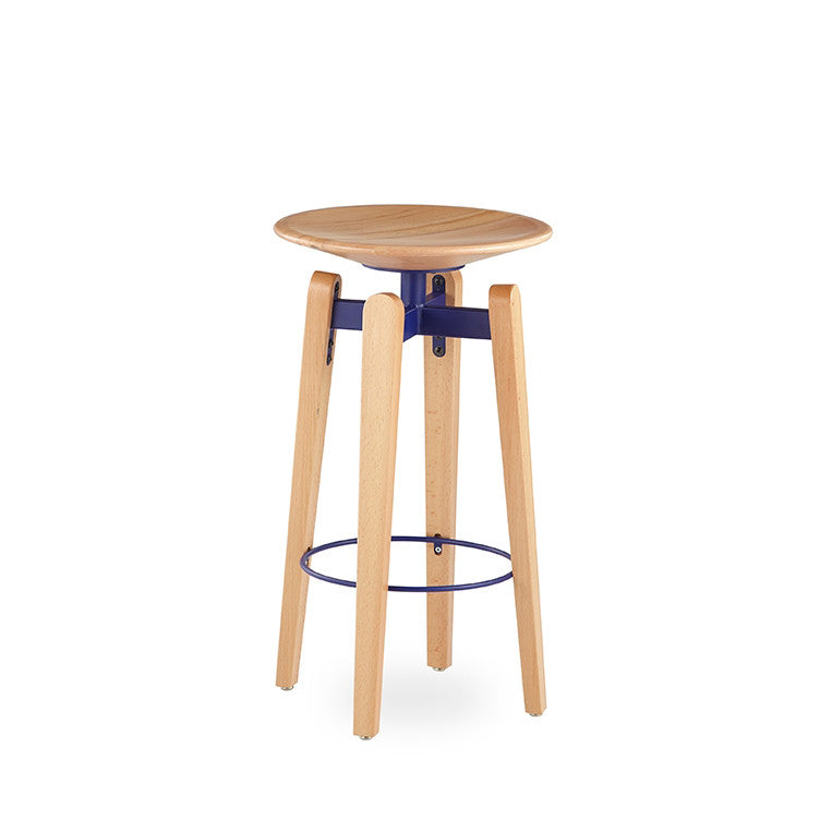 Buy Industrial Design Wooden Swivel Seat Bow Stool | 212Concept