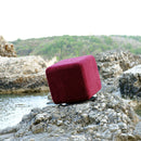 Red Velvet Accent Stool